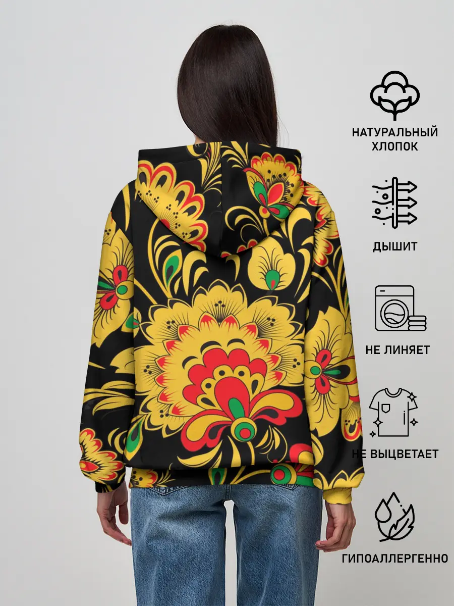 Женское худи / Хохлома