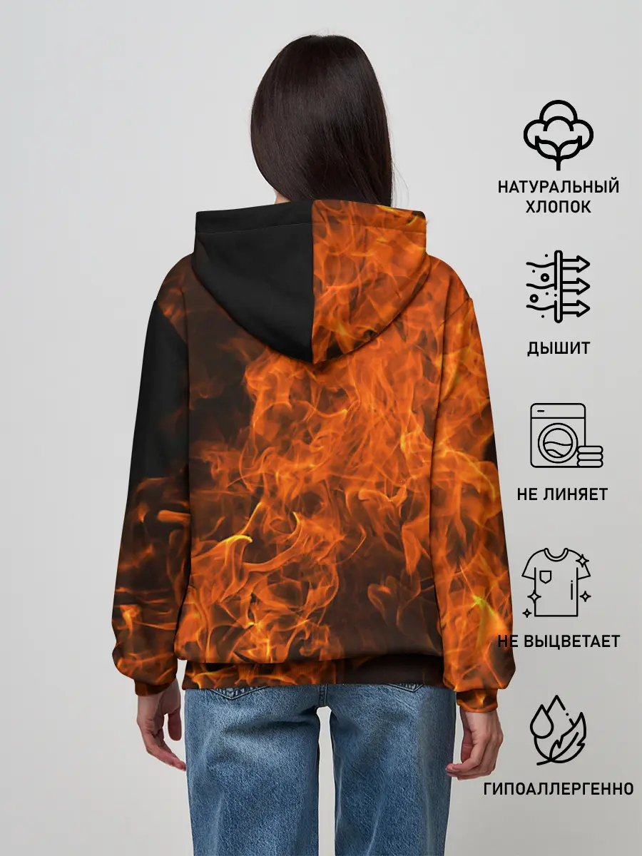 Женское худи / Огонь