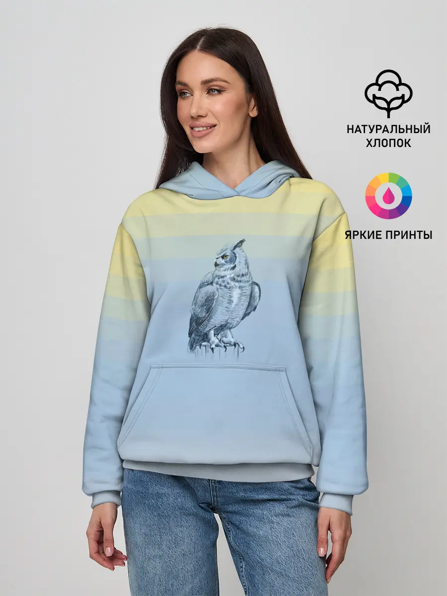 Женское худи / филин