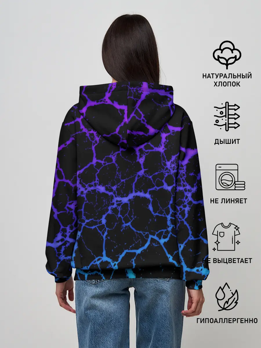 Женское худи / SONIC МОЛНИЯ