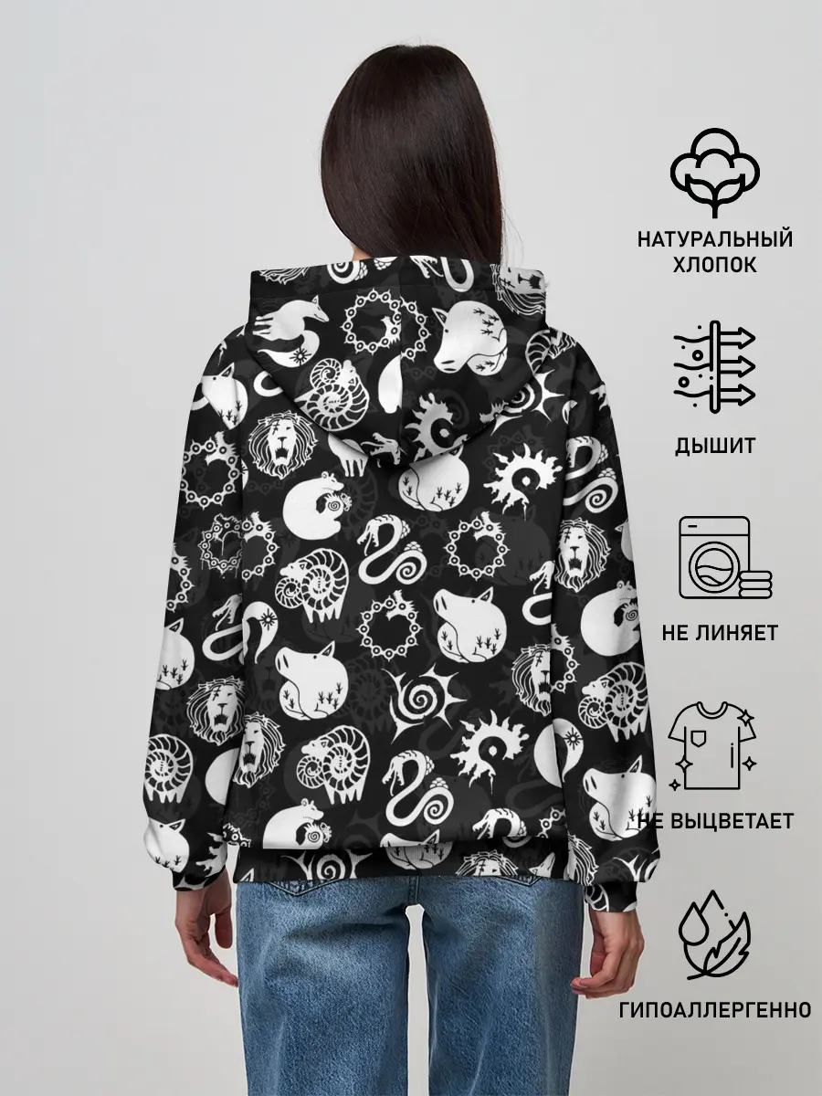 Женское худи / SEVEN DEADLY SINS СИМВОЛЫ