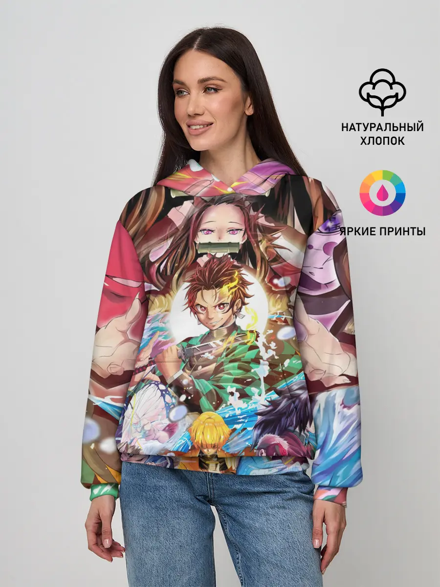 Женское худи / ТАНДЖИРО НЕЗУКО ЗЕНИЦУ / KNY