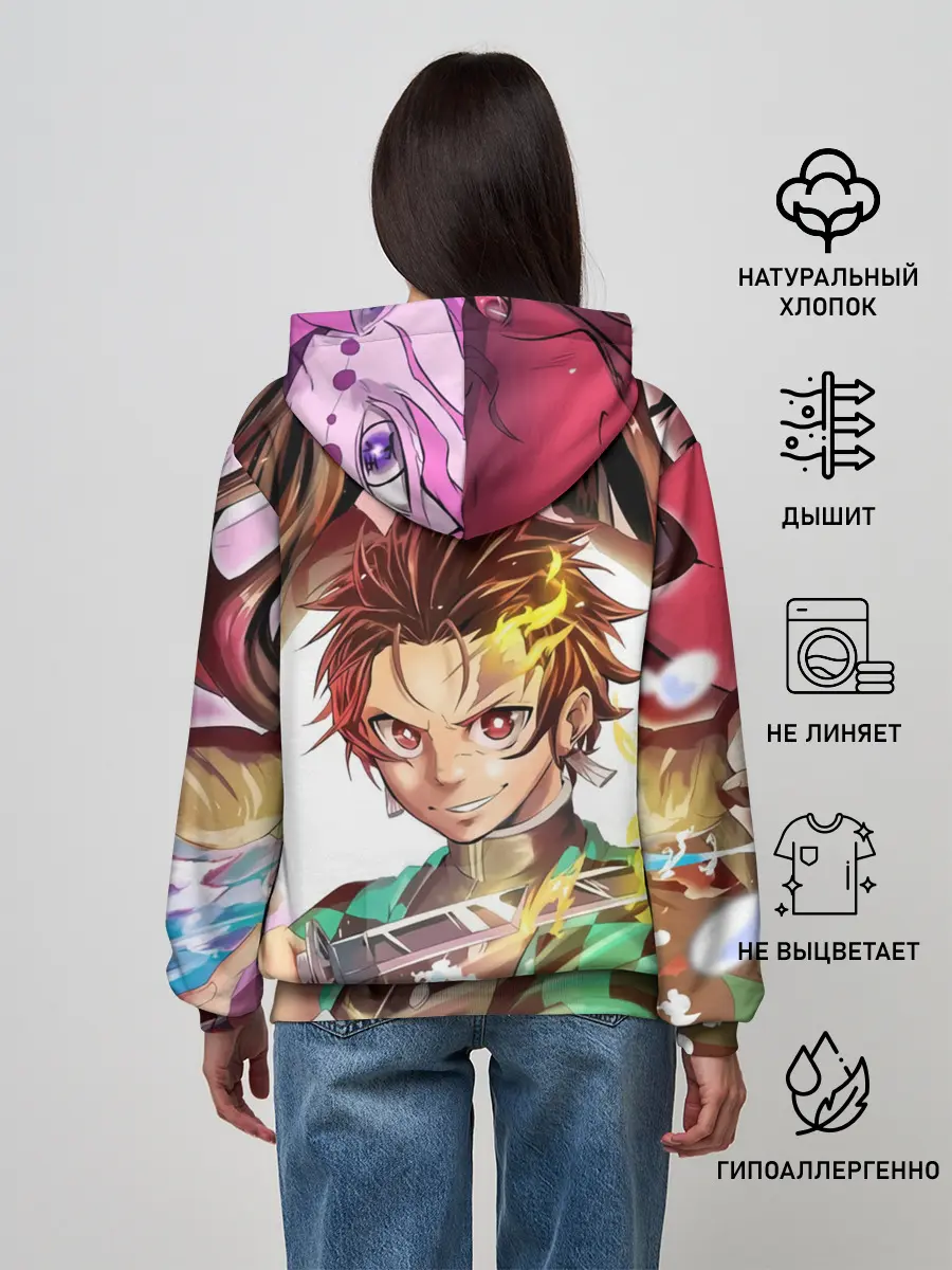 Женское худи / ТАНДЖИРО НЕЗУКО ЗЕНИЦУ / KNY