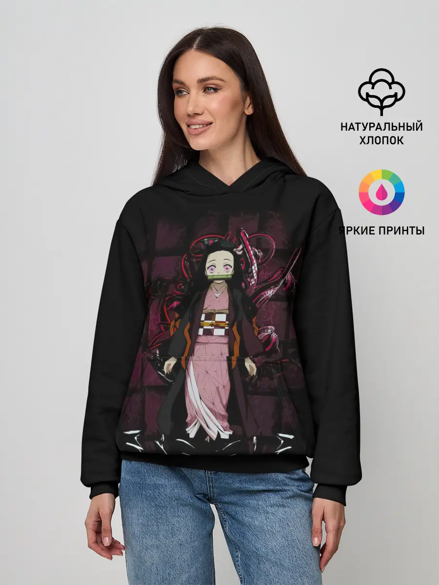 Женское худи / Nezuko Kamado Kimetsu no Yaiba