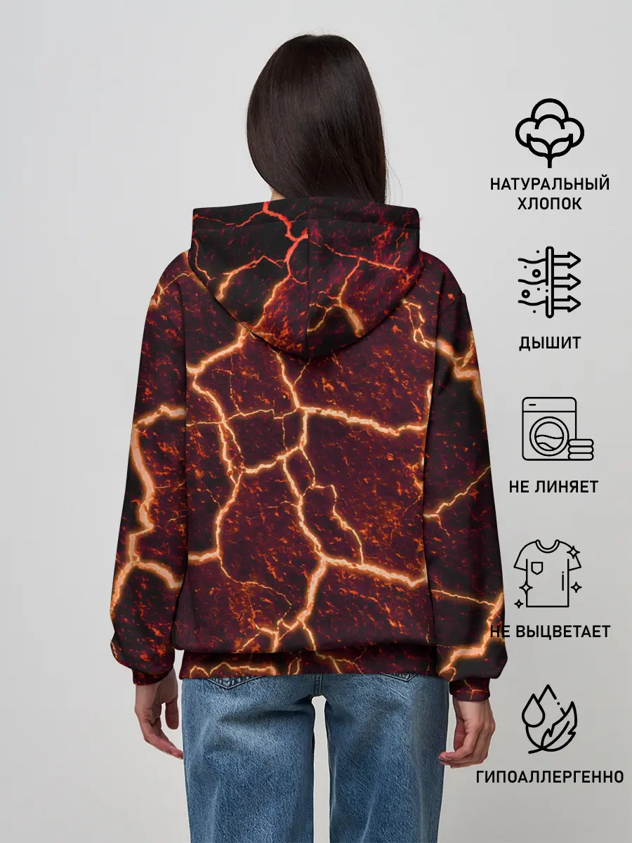 Женское худи / Лава