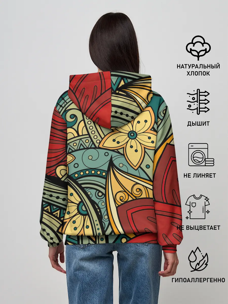 Женское худи / Векторная клумба