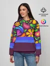 Женское худи / Мультяшные Цветы