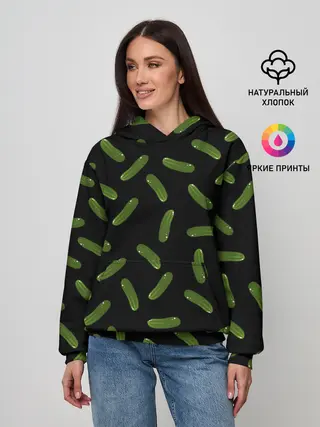 Женское худи / Огуречный паттерн
