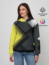 Женское худи / Желто черный ромб