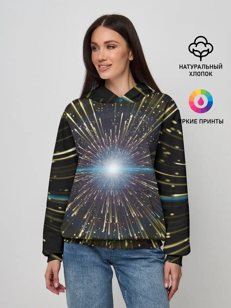 Женское худи / Неоновые стрелы