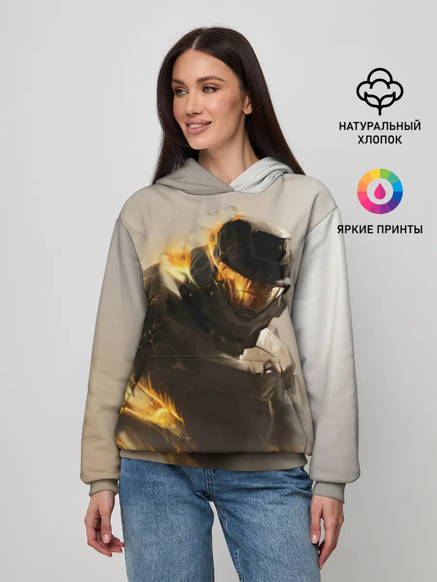 Женское худи / Spartan in hell | Halo