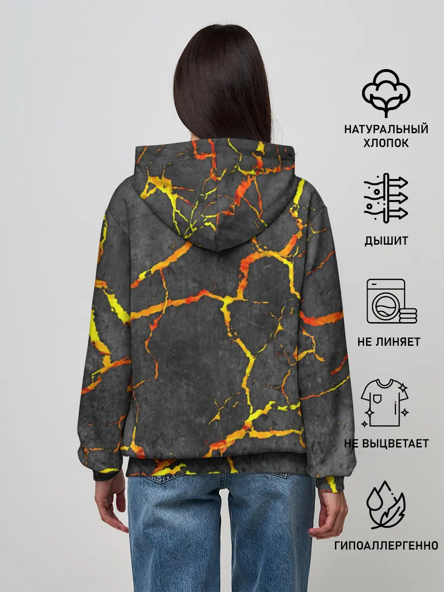 Женское худи / Вулканический Биткоин