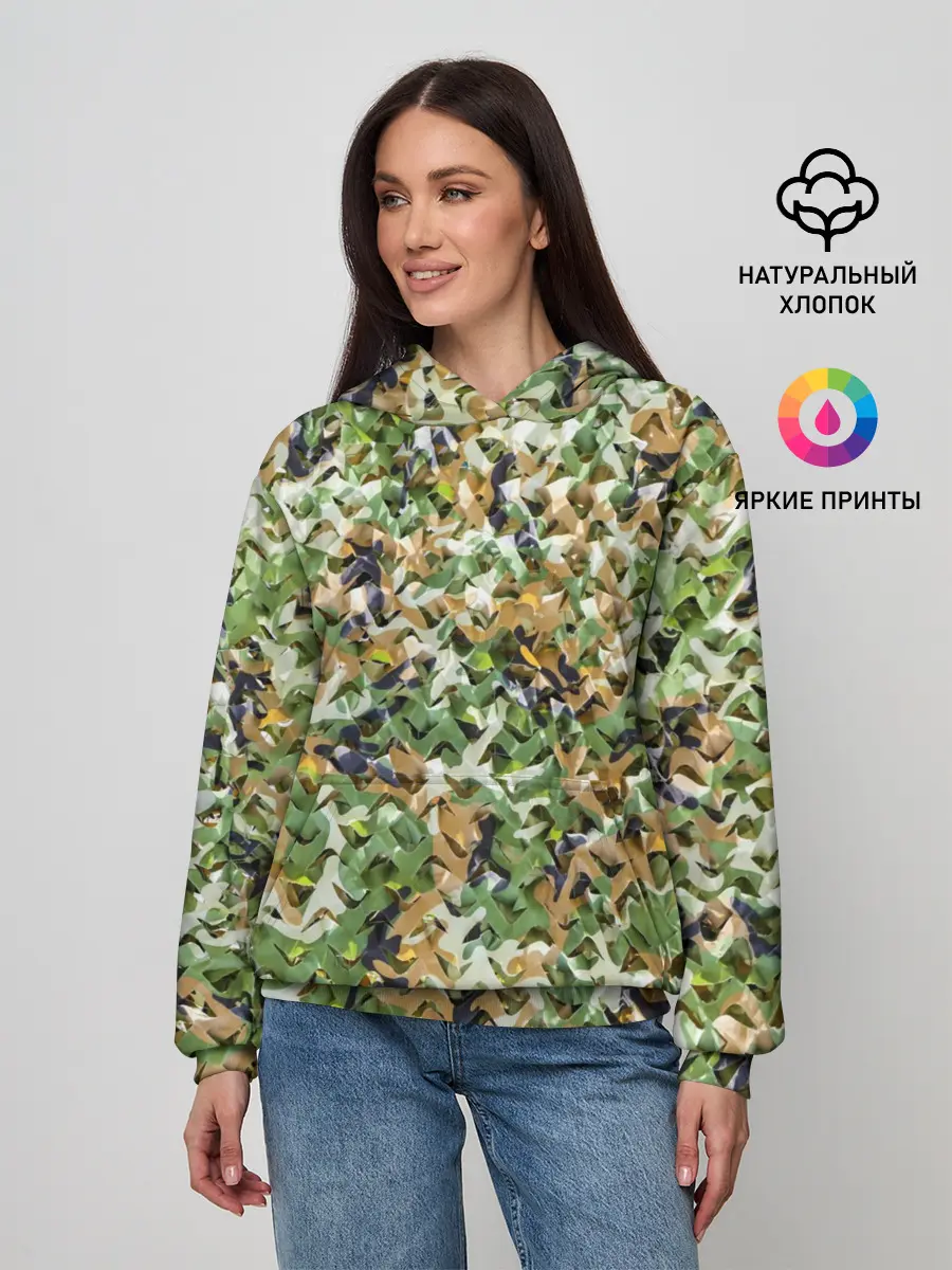 Женское худи / ПЕЙНТБОЛ КАМУФЛЯЖ | PAINTBALL