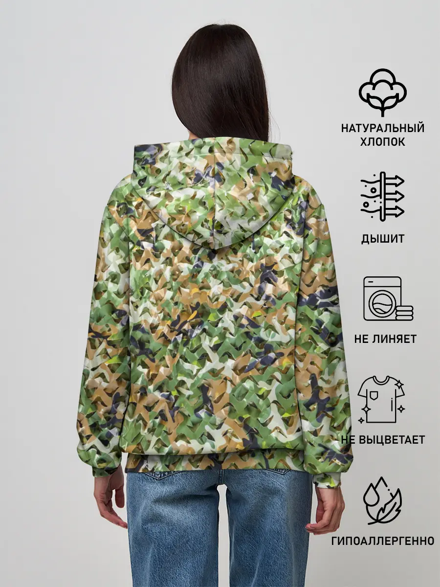 Женское худи / ПЕЙНТБОЛ КАМУФЛЯЖ | PAINTBALL