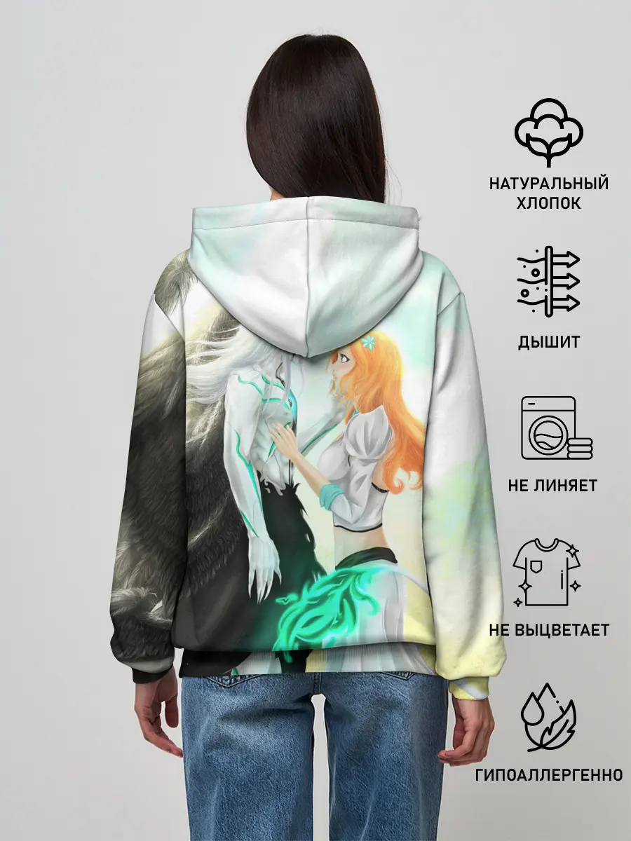 Женское худи / Bleach Grimmjow and Orihime