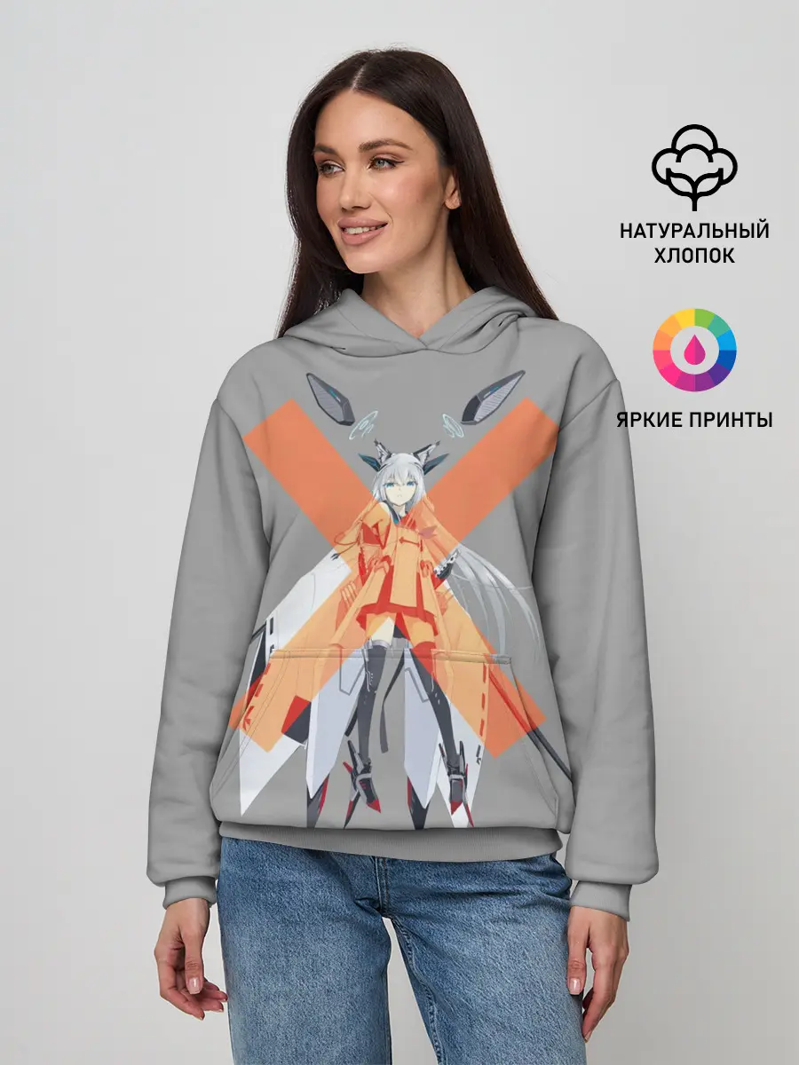 Женское худи / лазурный путь