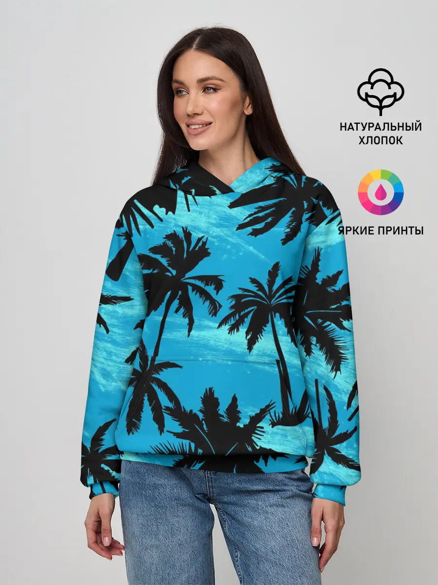 Женское худи / Пальмы в Горизонте