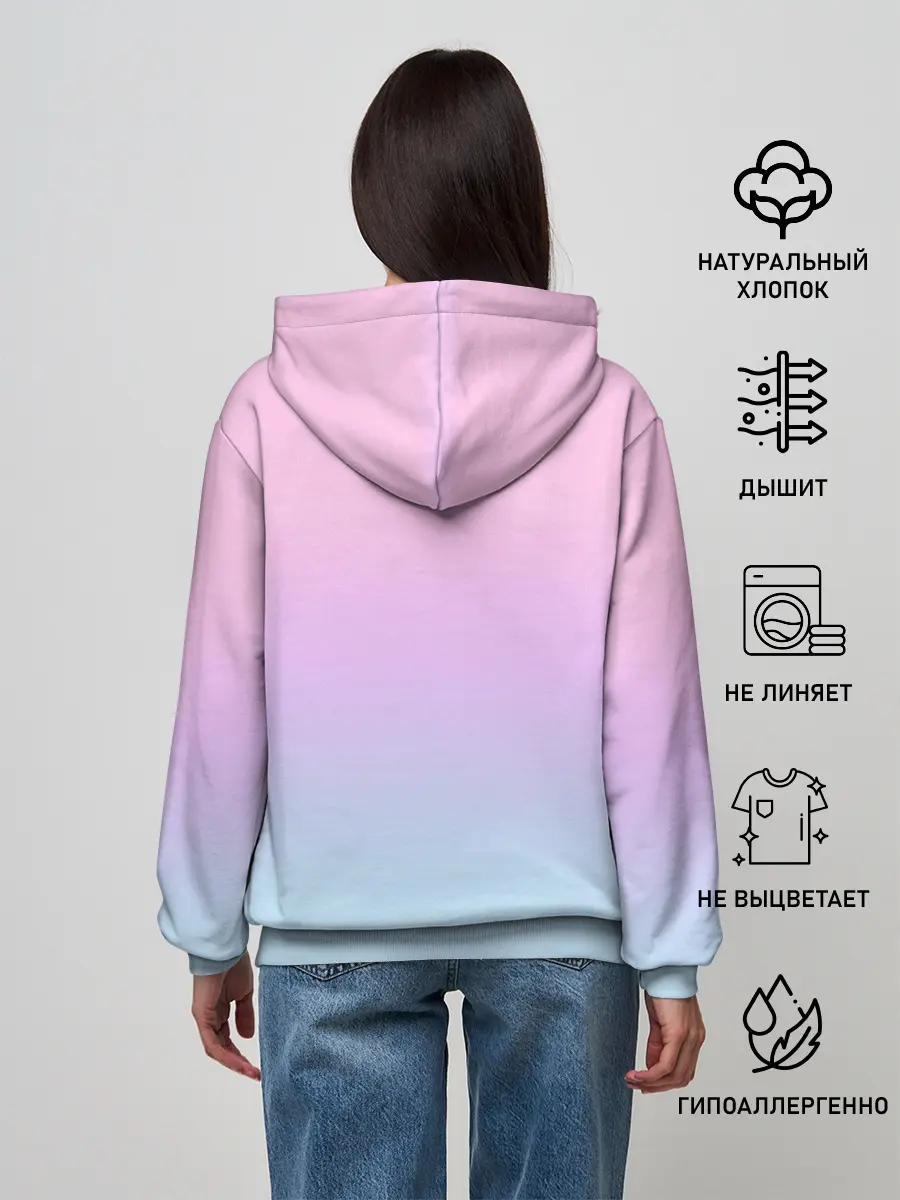 Женское худи / Котенок в кармане