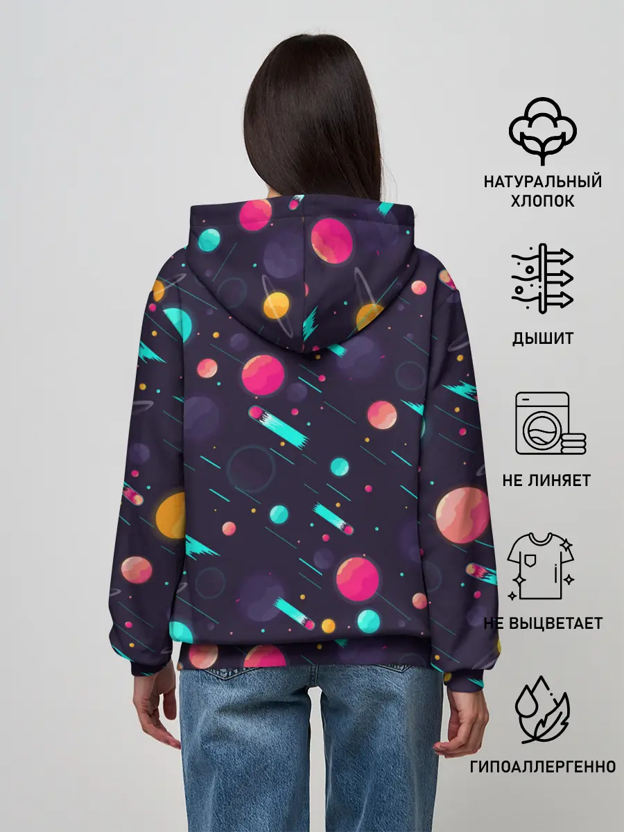 Женское худи / Космические движения комет