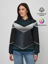Женское худи / 3D dark metal