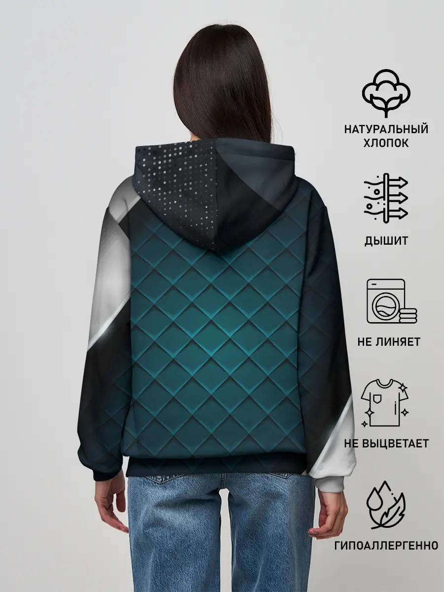 Женское худи / 3D luxury metal