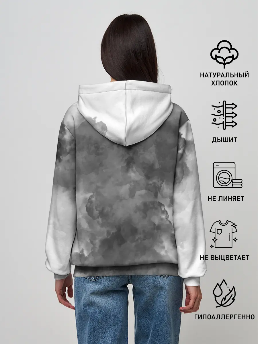 Женское худи / НЕ БУДИ ЛИХО / ВЕЛЕС