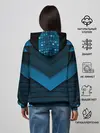 Женское худи / 3D luxury blue abstract