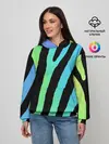 Женское худи / Радужная зебра