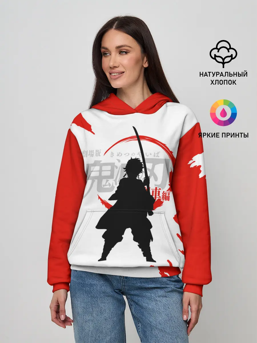 Женское худи / Танджиро Камадо Kimetsu no Yaiba