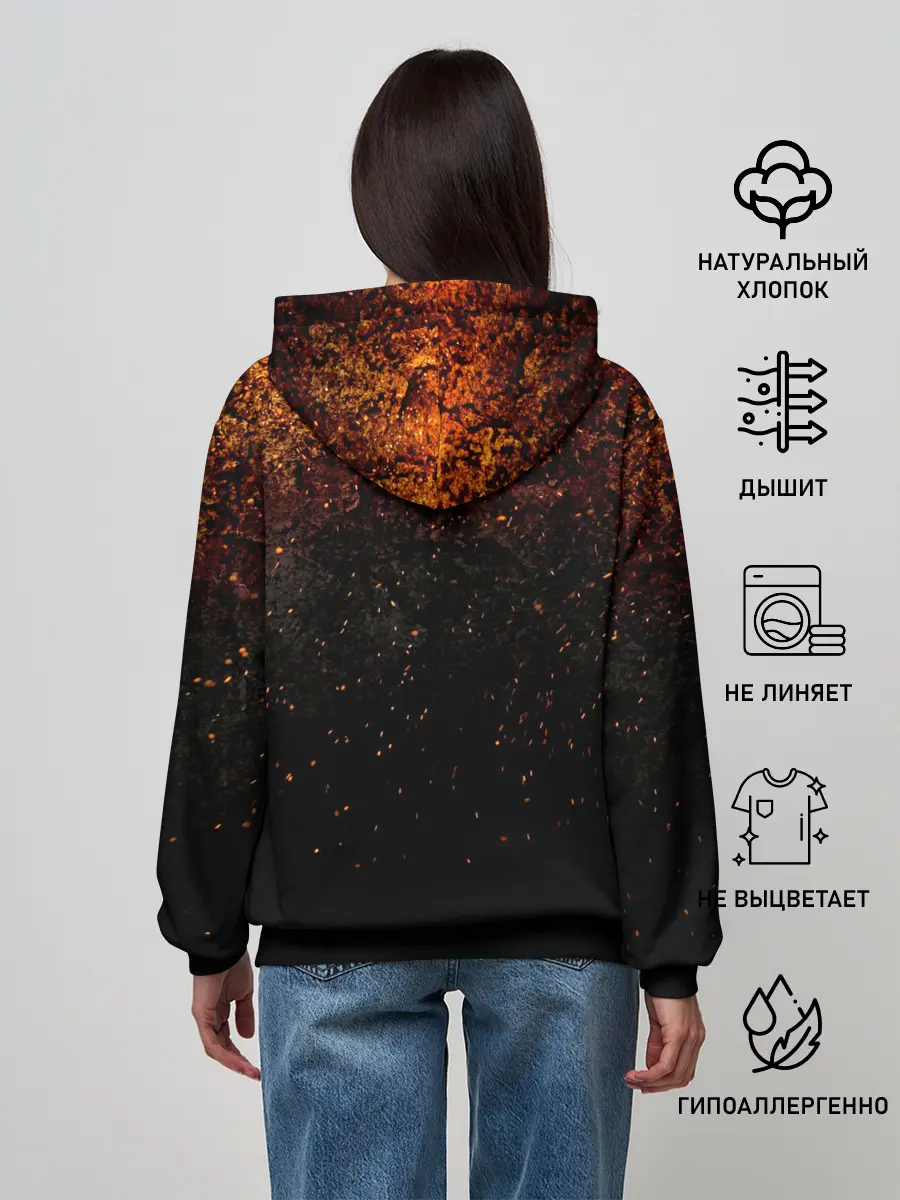 Женское худи / Кёджуро Ренгоку Kimetsu no Yaiba