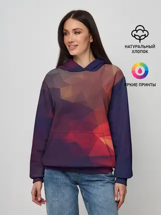 Женское худи / Лавовый вектор