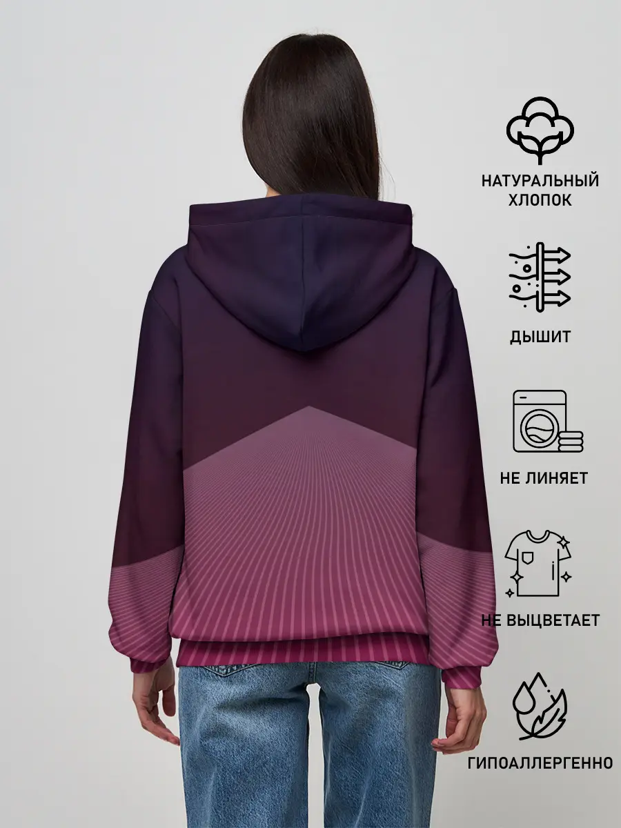 Женское худи / Неоновая дорога