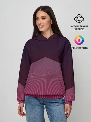 Женское худи / Неоновая дорога