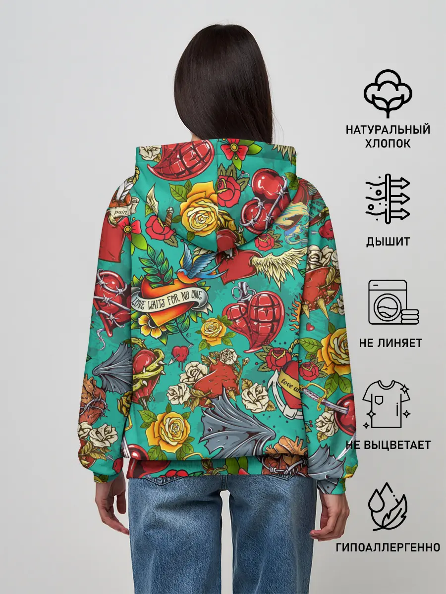 Женское худи / Дела сердечные tattoo