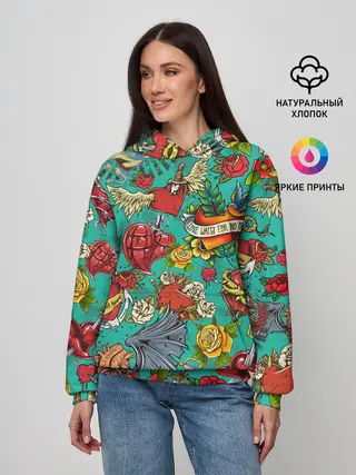 Женское худи / Дела сердечные tattoo