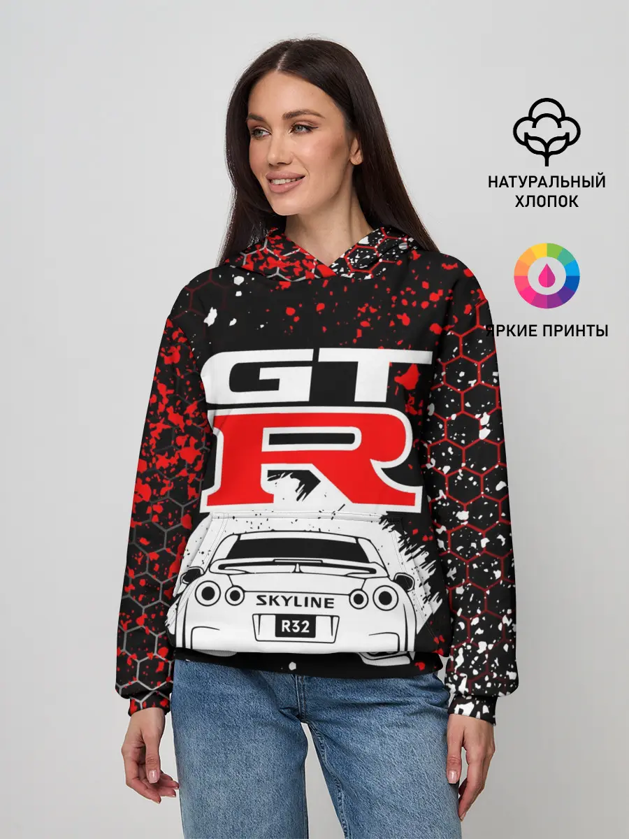Женское худи / NISSAN GT-R / НИССАН GTR