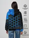 Женское худи / 3D luxury blue 3Д СОТЫ и плиты