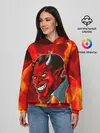 Женское худи / The devil is on fire