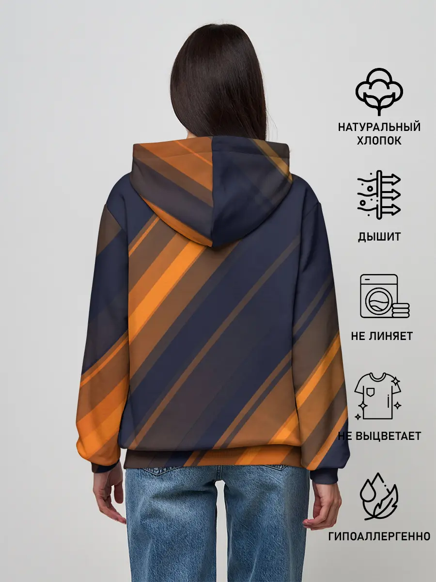 Женское худи / ORANGE Black