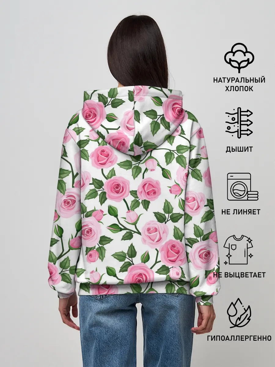 Женское худи / Розы