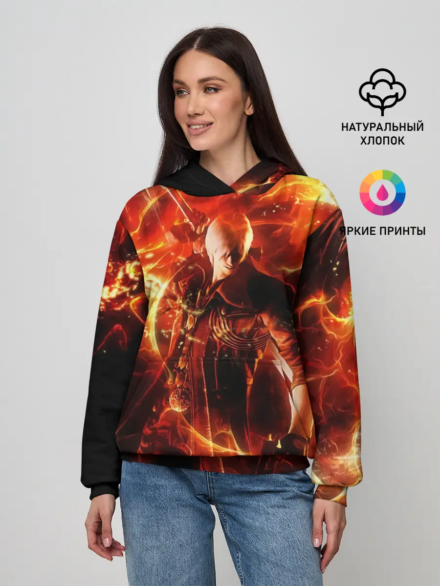 Женское худи / Данте в огне
