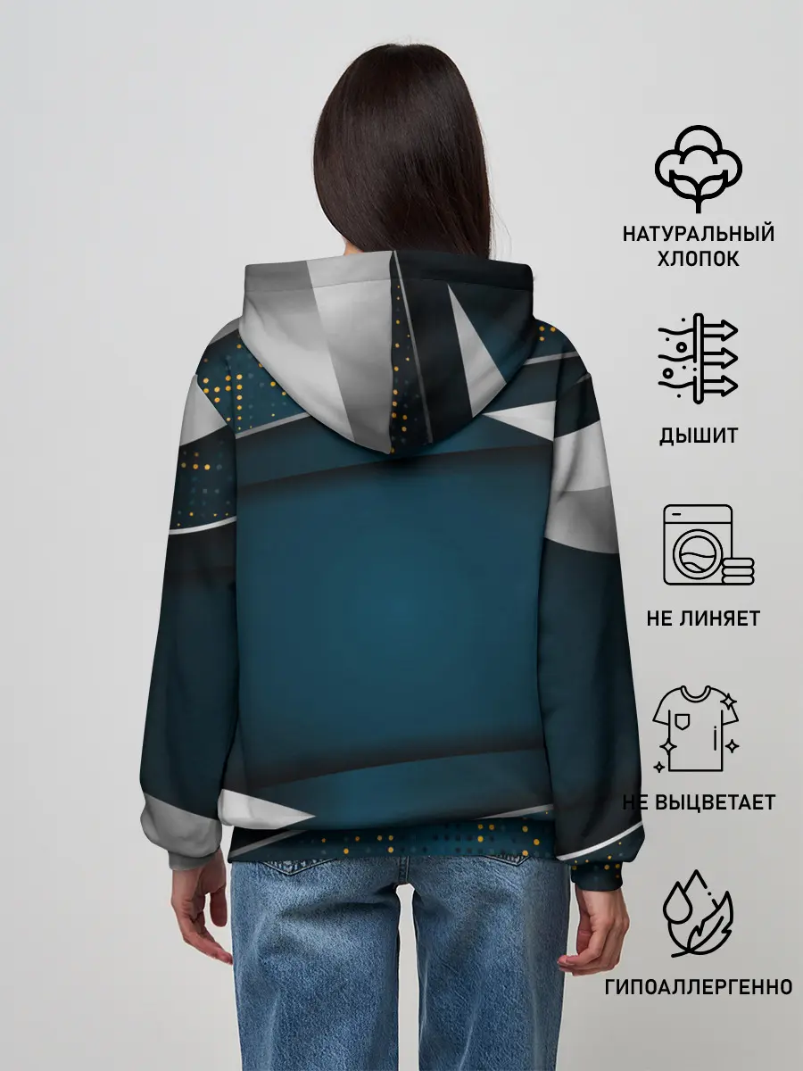 Женское худи / 3D luxury sport style Золото