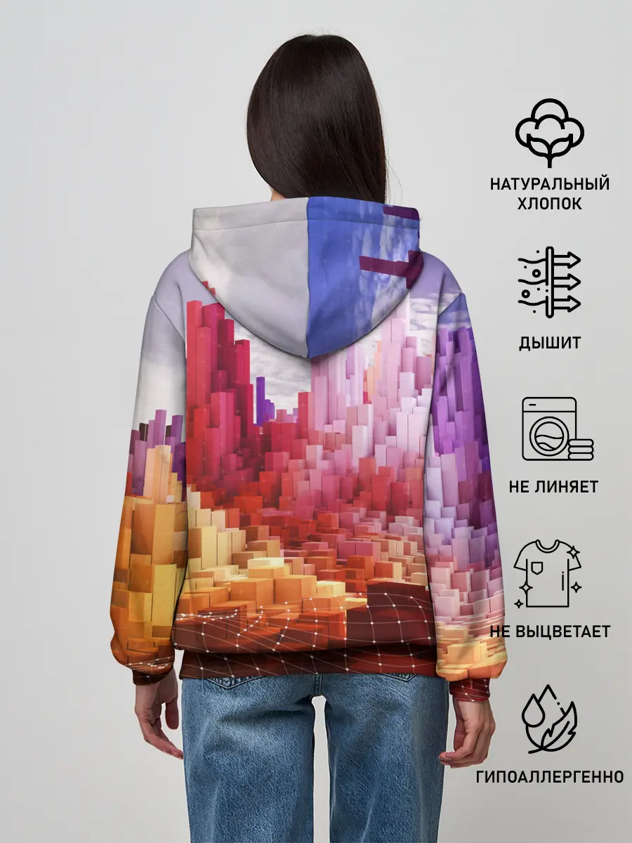 Женское худи / Симуляция города