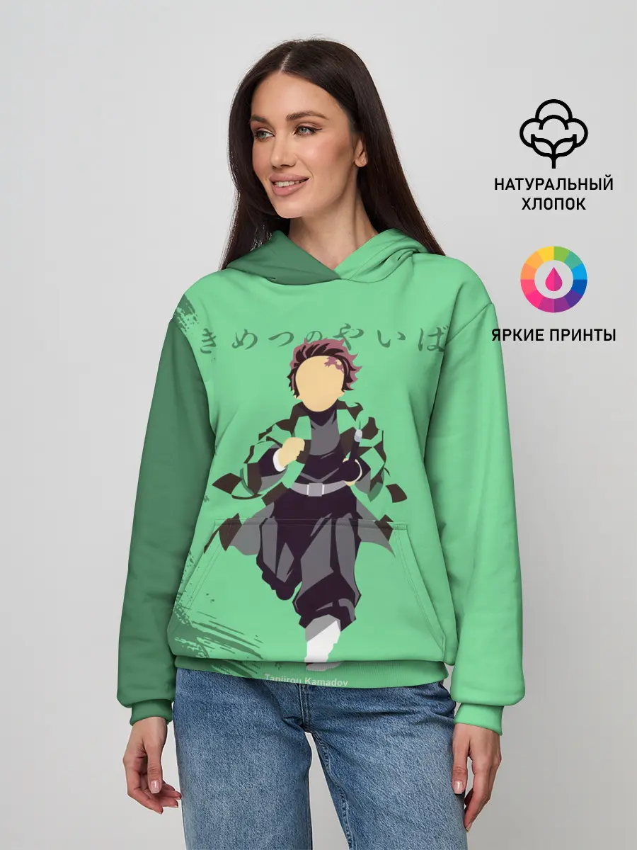 Женское худи / Танджиро Камадо Kimetsu no Yaiba