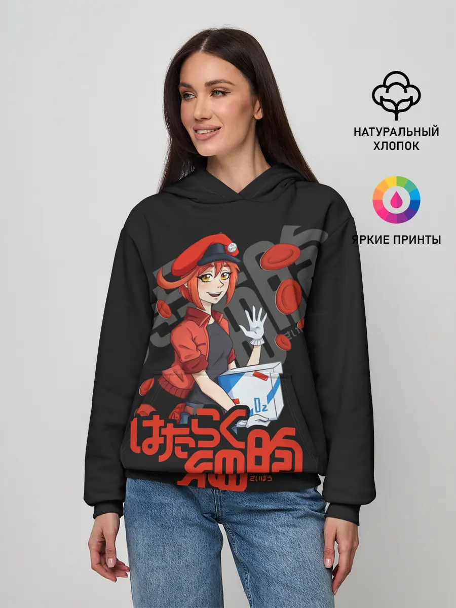 Женское худи / Эритроцит