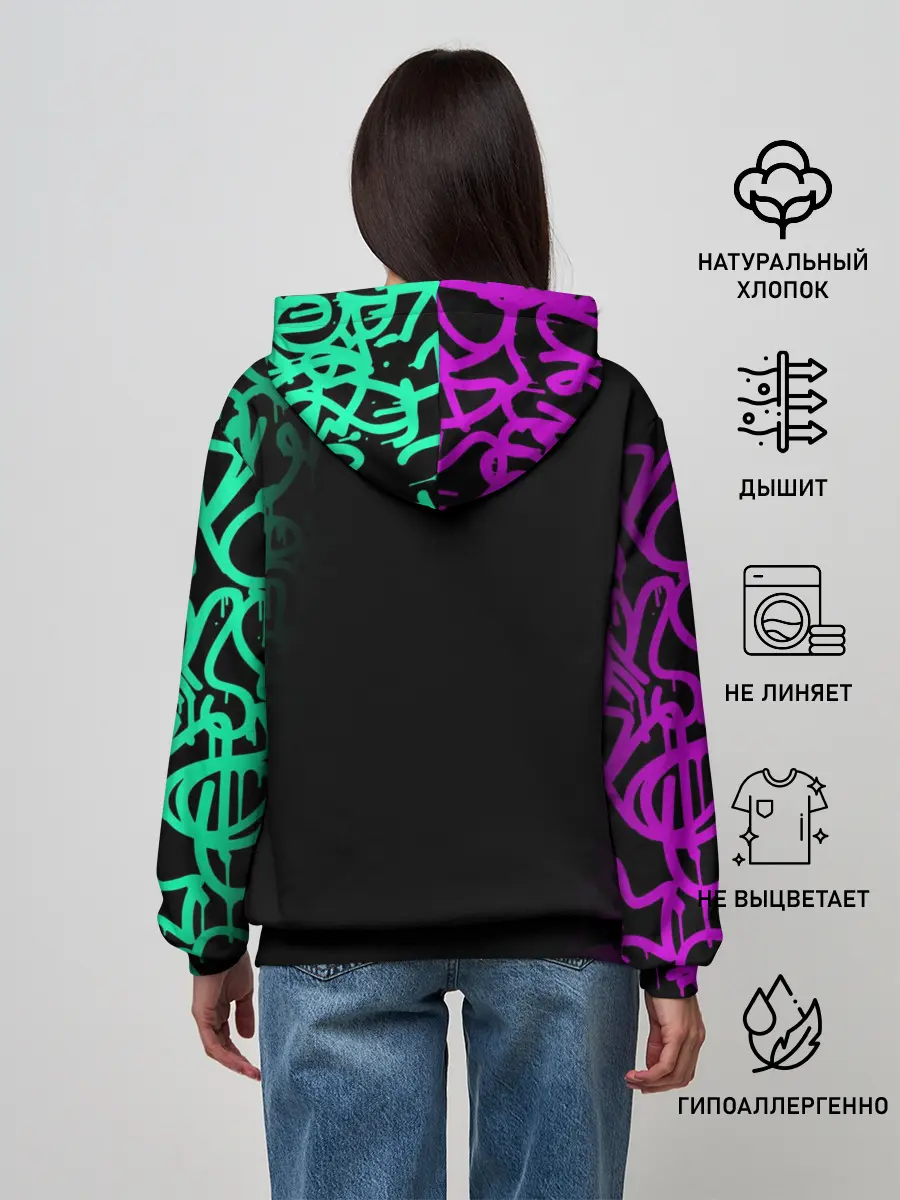 Женское худи / PUBG NEW STATE / ПАБГ НЕОН