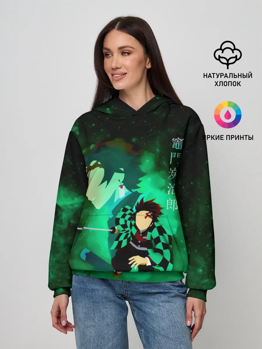 Женское худи / Танджиро Камадо Kimetsu no Yaiba