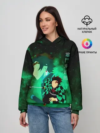 Женское худи / Танджиро Камадо Kimetsu no Yaiba