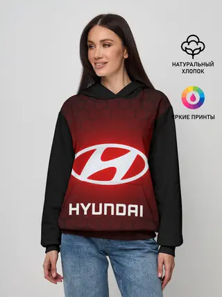 Женское худи / HYUNDAI / ХЕНДАЙ / RED STYLE