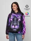 Женское худи / НЕОНОВЫЙ ЛЕВ / NEON LION